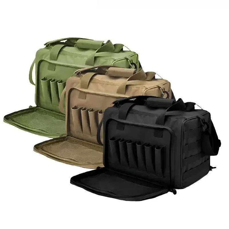 Borsa portaoggetti per pistola con sistema MOLLE, borsa a tracolla durevole per attrezzature e accessori da esterno