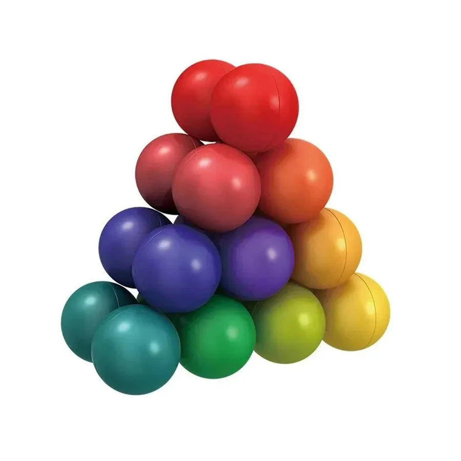 Fidget ของเล่นเพื่อการศึกษาลูกบอลสี 3D ปริศนา Montessori เกมการจับคู่รูปร่างของเล่นเด็ก Sensory เด็กผู้ใหญ่ของขวัญ