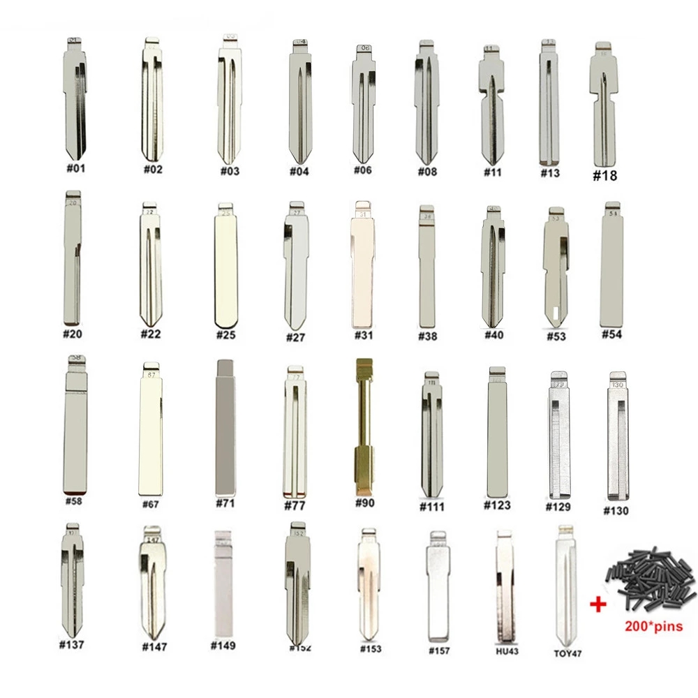 175個の車のキー,空のリモコンkd,kd900/KD-X2 kd vdi xhorse jmd,ボックス付き,ルノートヨタbmw vw autompsa用