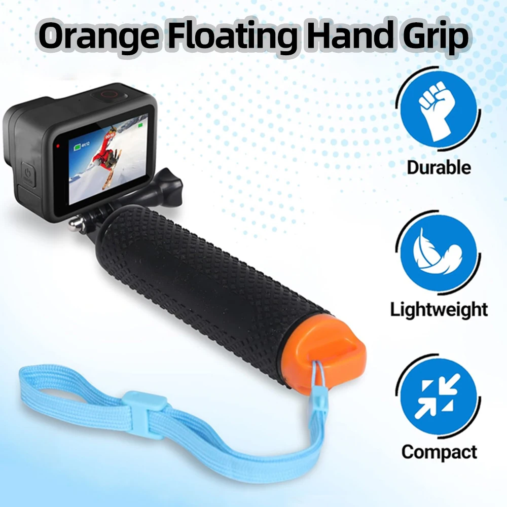 Floating Hand Grip Waterproof Handle Selfie Stick for GoPro Hero 13 12 11 10 9 8 7 5 Insta360 SJCAM AKASO DJI OSMO Action Camera