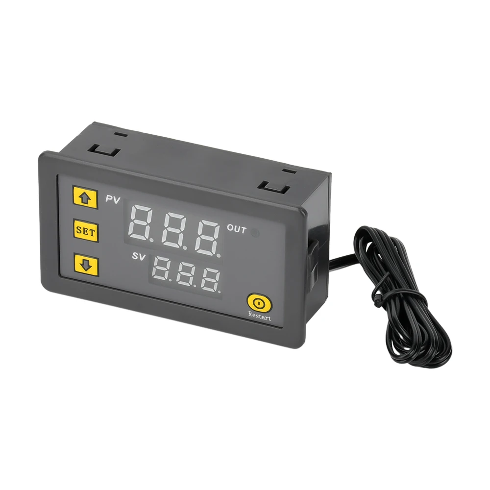 W3230 12V 24V AC110-220V Probe line 20A Digital Temperature Control LED Display Thermostat With Heat/Cooling Control Instrument