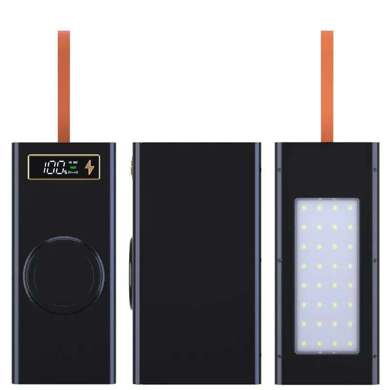 40 Cell Power Bank Case Kit Fast Charging 18650 Battery Box Camping Light Without Battery