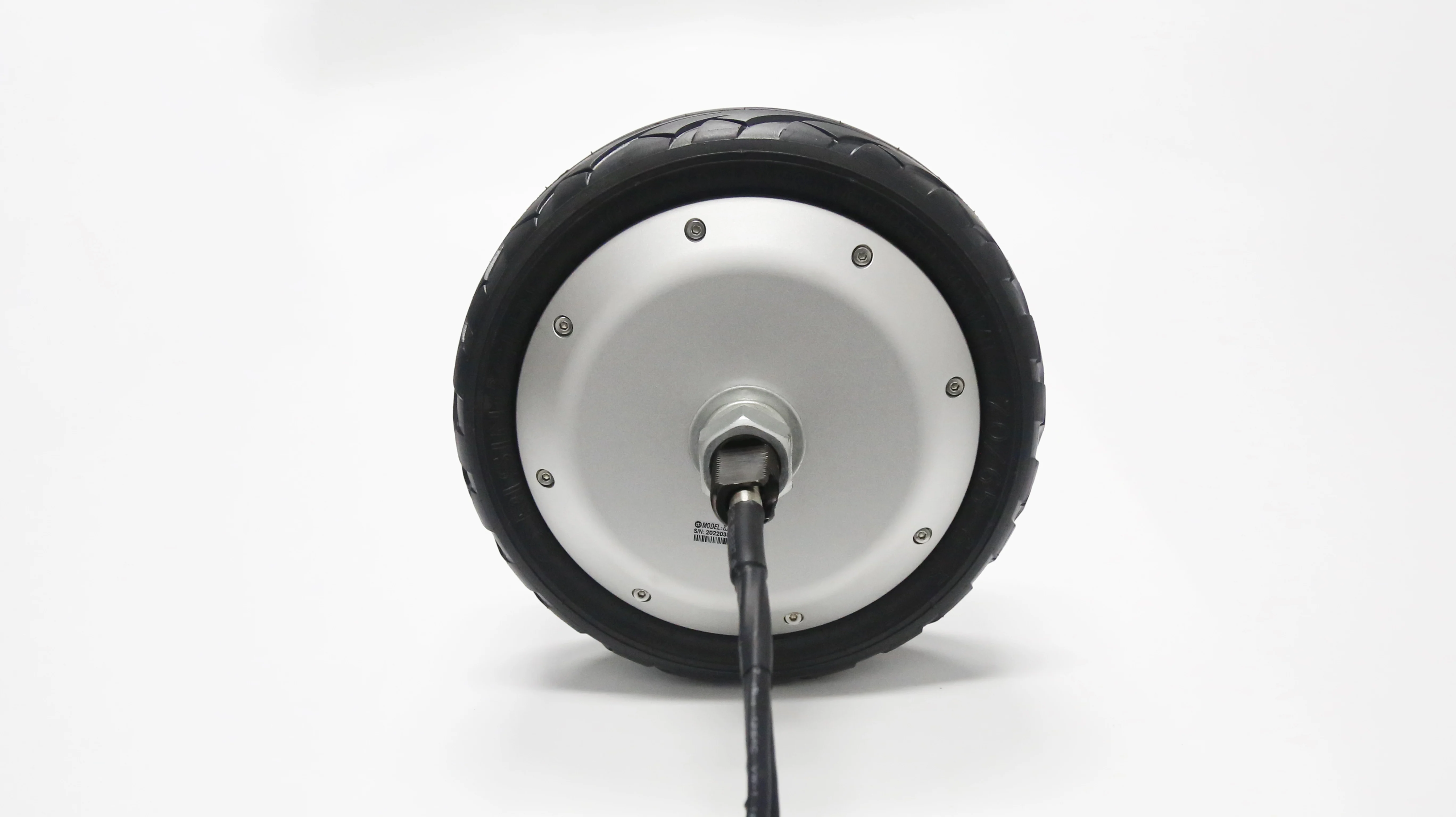 ZLTECH CE ROHS2.0 9.5inch 48V 800W 300kg Load BLDC Rubber Tire IP54 Wheel Hub Servo Motor With Encoder For Handling Robot