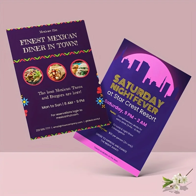 Customized flyers A4 A5, A6 size 150gms paper printed poster color Advertising Flyer poster double sided