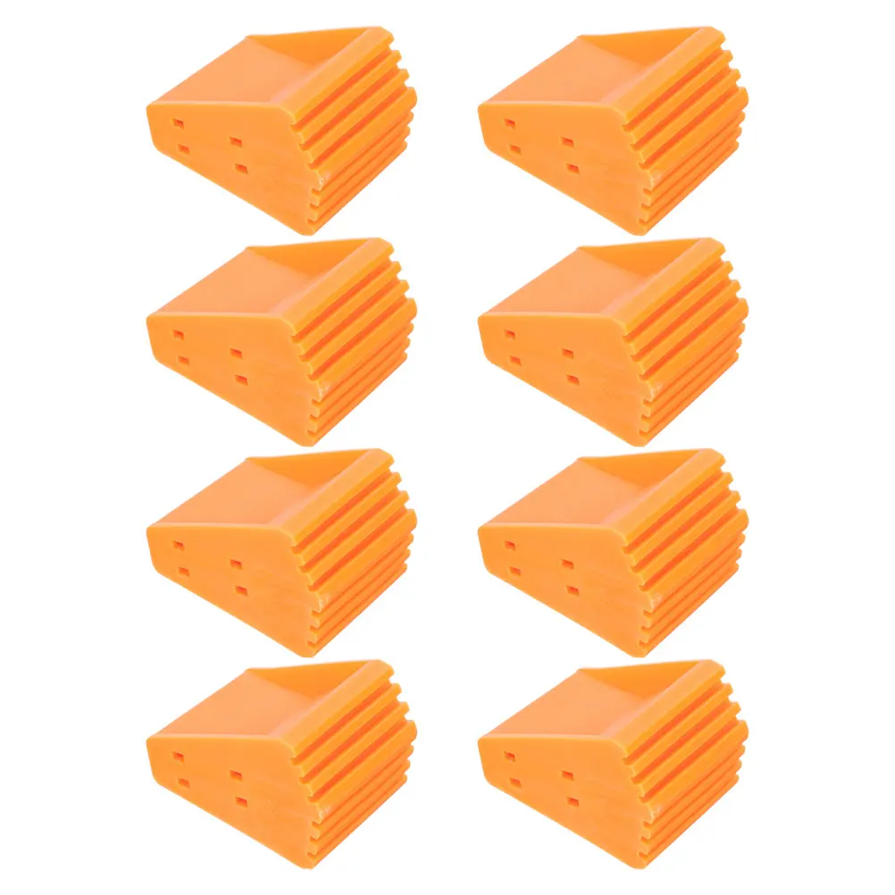 8 pezzi Tappetini per scaletta Piedini in gomma antiscivolo Sostituzione Tappetini per scaletta antiscivolo Protezione per pavimento resistente per l'home office