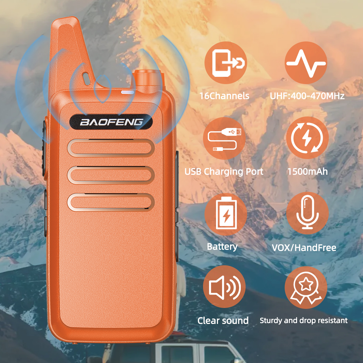 2X Baofeng BF-T20 Mini Walkie Talkie USB Lade UHF Tragbare Radio Für BF-888S KD-C1 Handheld Zwei Weg Radio für Hotel