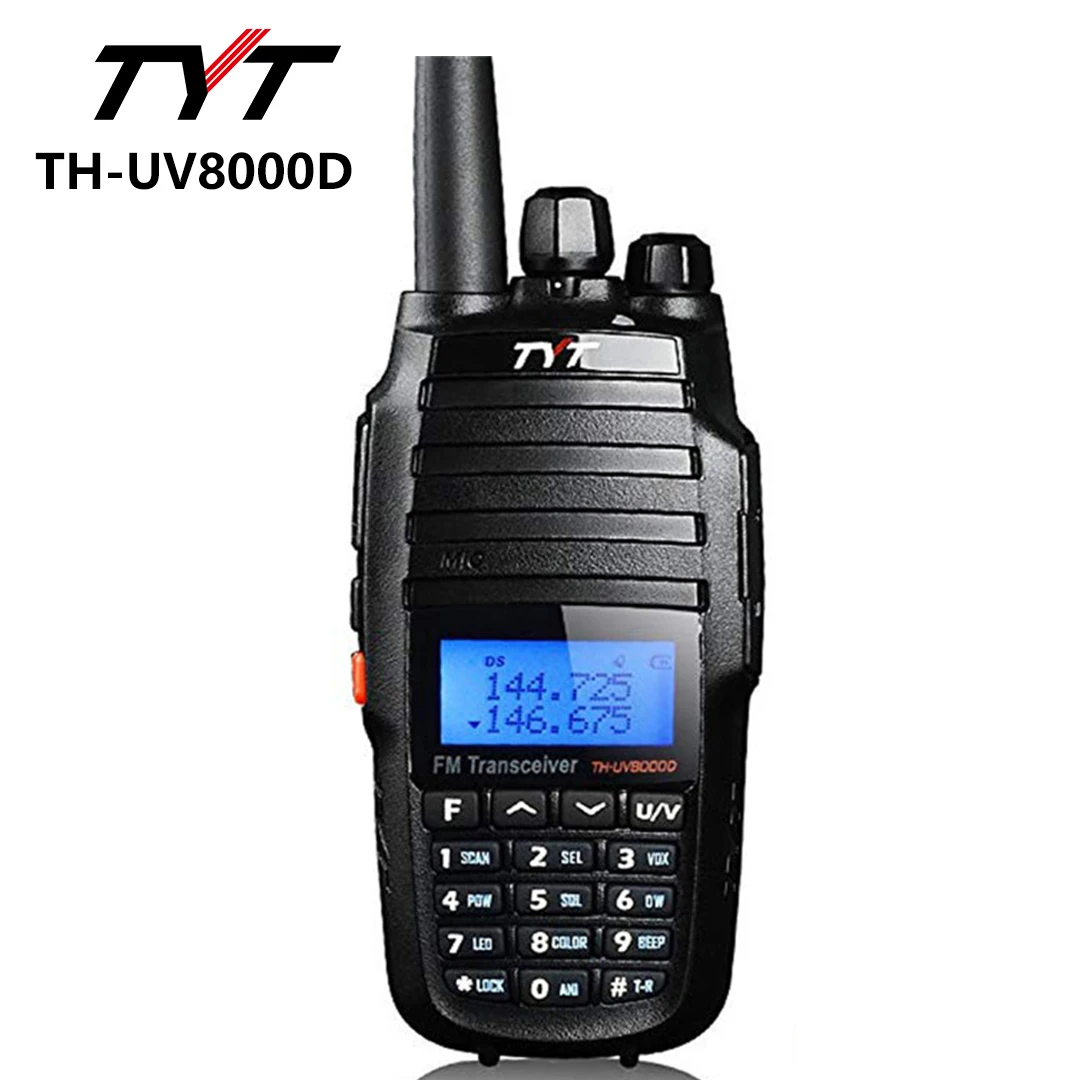 TYT TH-UV8000D Radio mit Zubehör Optionales 10-W-Dualband-Handfunkgerät 136–174 und 400–520 MHz Amateur-Walkie-Talkie 3600 mAh