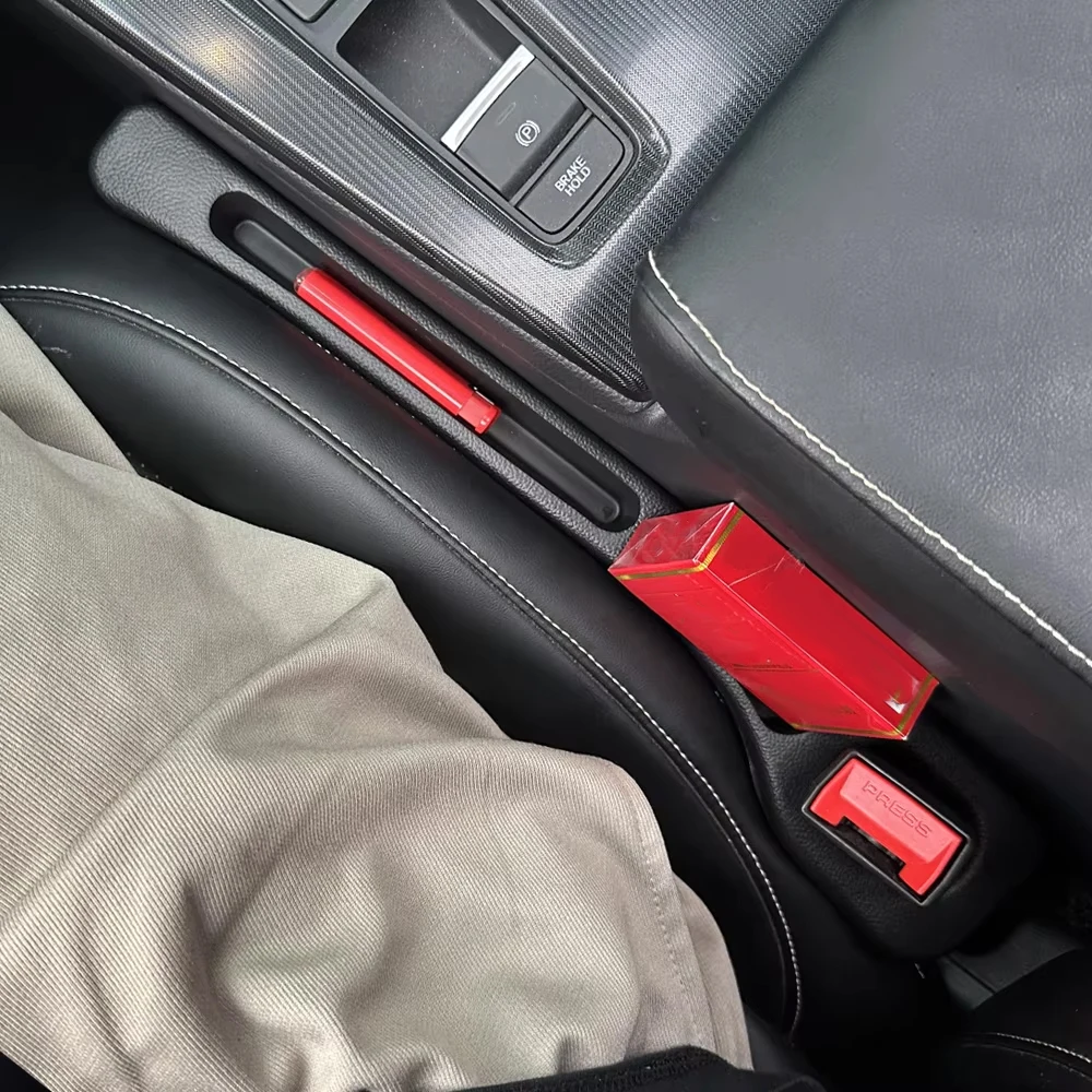 Enchufe de costura lateral para espacio de asiento de coche, tira de relleno a prueba de fugas para todos los modelos de coche, cartera, soporte para teléfono, accesorios para coche