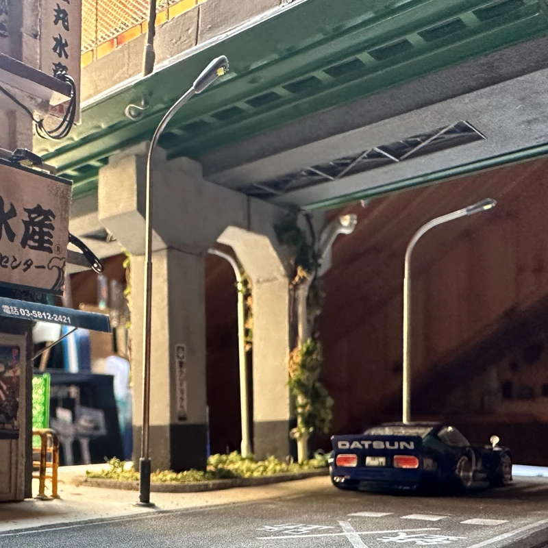 クリアランスモデル街路灯温白色光街灯柱風景 Led 照明遊び場高速道路/駐車場/電車レイアウト 3V