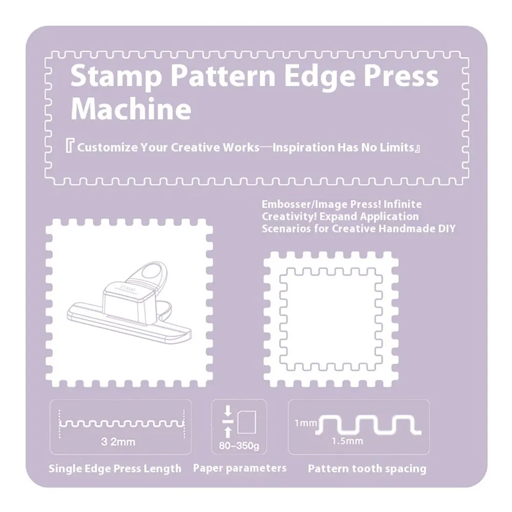 1PC stamp lace embossing tool, suitable for homemade handmade notebooks, personalized loose-leaf labels and gift packaging.