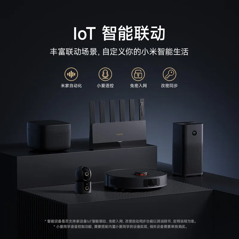 Xiaomi Router BE6500 Wi-Fi 7 4-Core 2.5G Ethernet Port lOT Intelligent Linkage Mesh Networking MLO Dual Bands Mijia APP Control