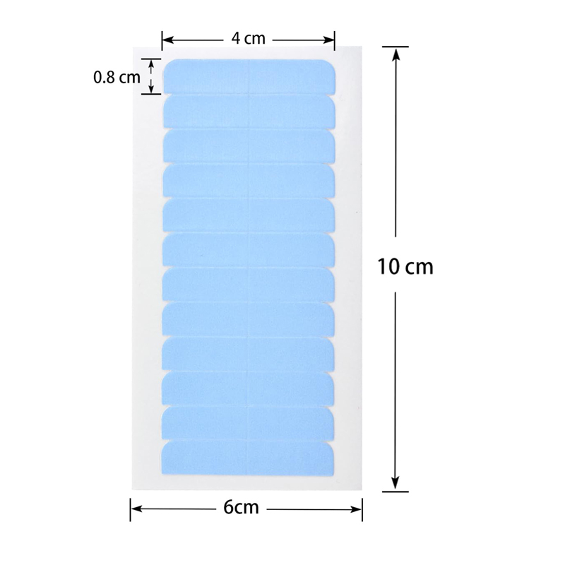 Haarsystem-Klebeband, unsichtbarer Perückenkleber, Klebematerialien, doppelseitiges Klebeband für Lace-Front-Toupet, 5/10 Blatt Haarverlängerungsband
