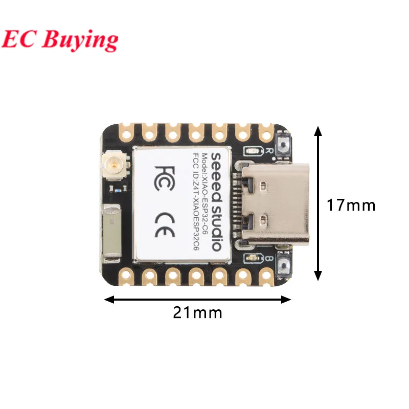 10Pcs/1pc Seed Studio XIAO ESP32 Seeed Studio ESP32C6 WiFi 6+Bluetooth- Ble 5 Support Zigbee Matter Board Wi-Fi Wireless Module