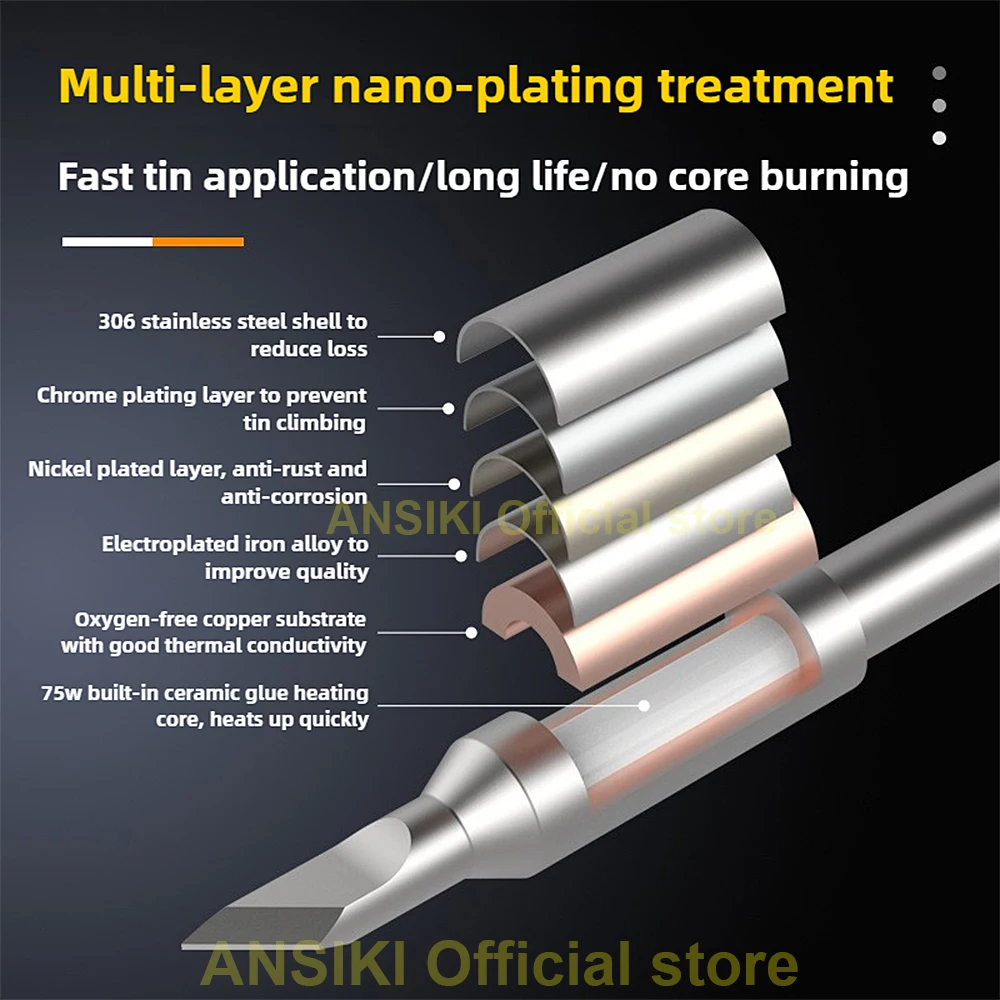 OSS C115 C210 C245 Super Fine series Soldering Iron Tips for T80 HS02 soldering iron T210 T245 Soldering Station