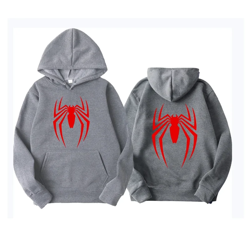 Sudadera con capucha de araña estampada a la moda para hombre, sudadera informal con capucha, sudadera para hombre, sudadera con capucha de araña superior