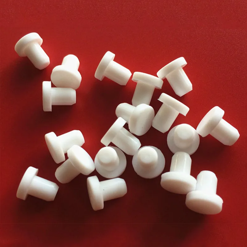 ปลั๊กรูยางซิลิโคนสีขาวเกรดอาหารปลั๊กอุดกันฝุ่นขนาด2มม.-14มม.