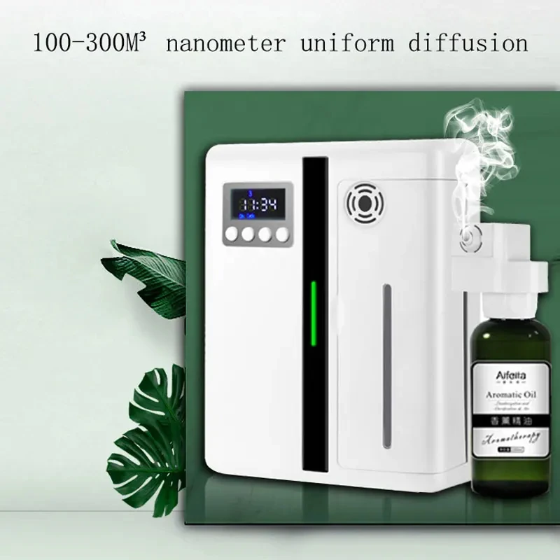 Máquina de perfume difusor de aroma fixado na parede do hotel 160ml difusor de aroma com ventilador dentro para grande área lobby do hotel casa fragrância