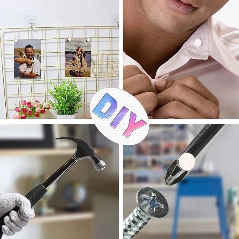 Strong Round Magnets for Fridge, DIY, Projects, Science, Office 3x1 3x2 5x1 5x2 8x1 8x2