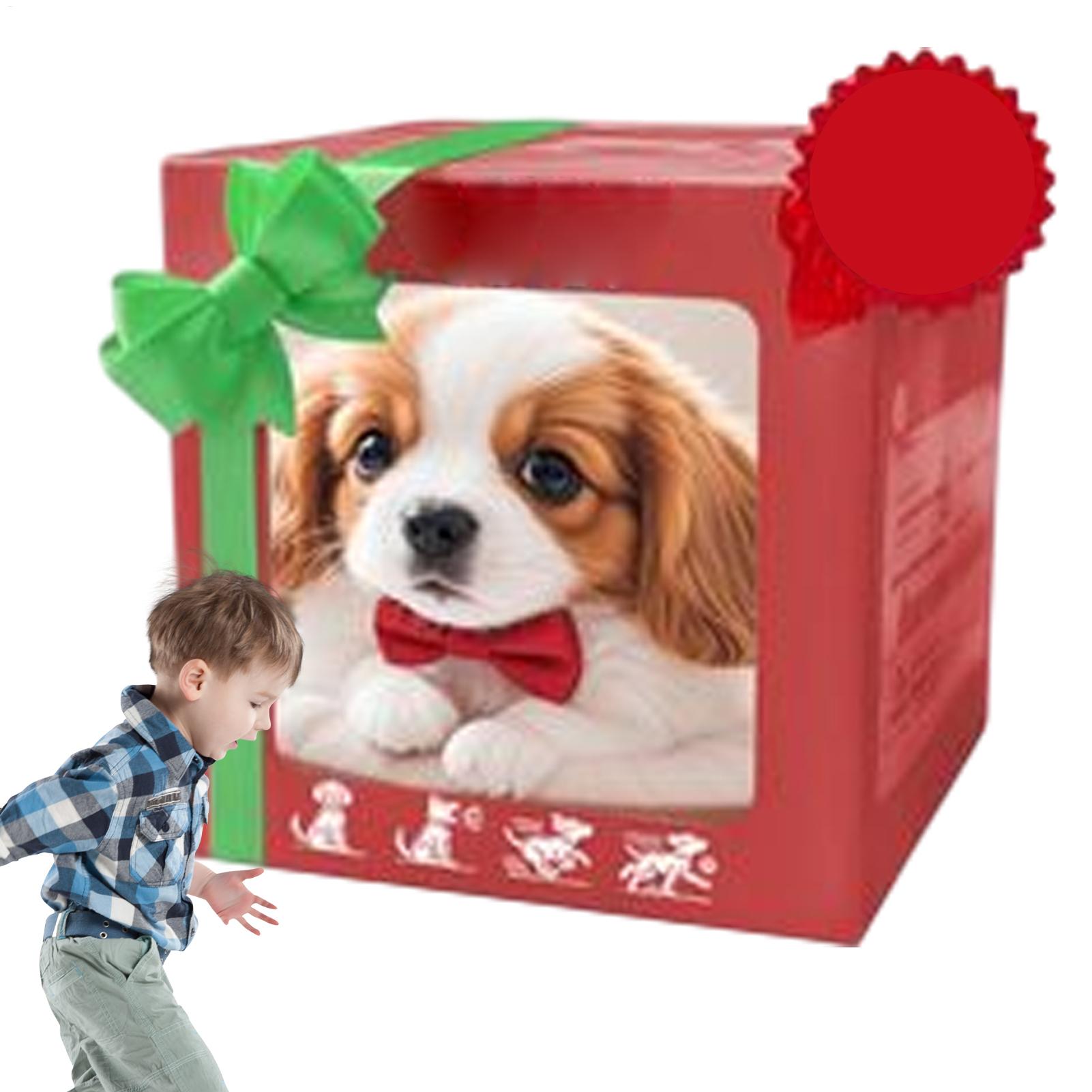 1pcs Electronic Robot Dog Realistic Dog Toy Walking Barking Tail Wagging Interactive Robot Puppy Cute Dog