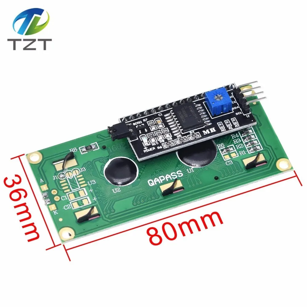 Módulo LCD pantalla azul verde IIC/I2C 1602 para arduino 1602 LCD UNO r3 mega2560 LCD1602 LCD1602 + I2C