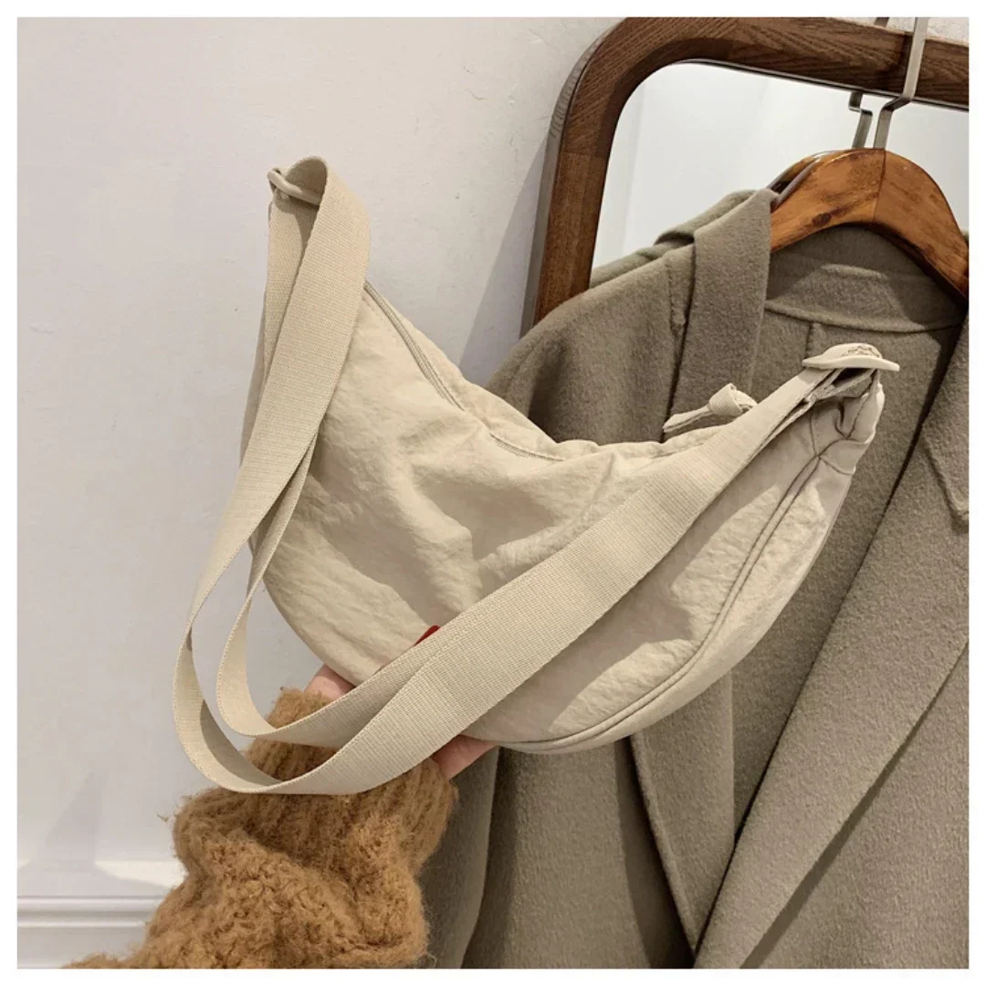 Borsa a tracolla Hobos in nylon casual per donna Borse a tracolla firmate Tote di grande capacità Borsa da viaggio Shopper da donna Borse femminili 2025