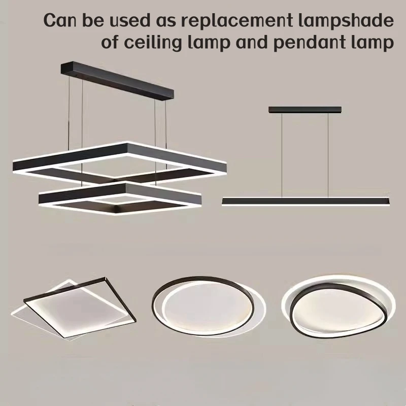 1-10m Bendable LED Aluminum Profile Silicone Diffuser Flexible Channel Milky Cover Replaceable LED Strip Light Lampshade Fitting