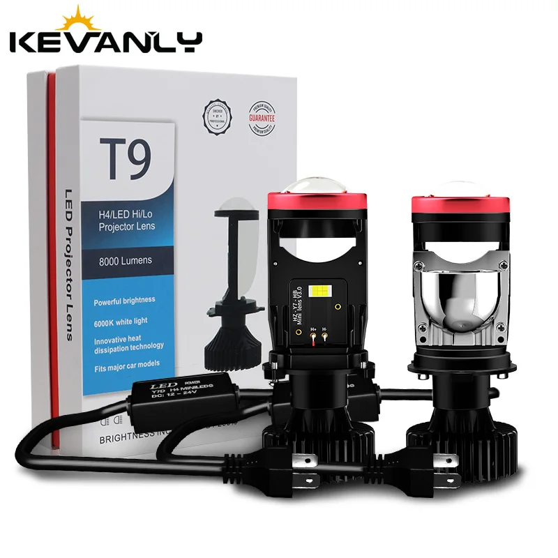 2 pçs lentes h4 lâmpada led h4 led canbus h4 faróis led h4 mini projetor led para farol da motocicleta h4 led lâmpada do farol do carro