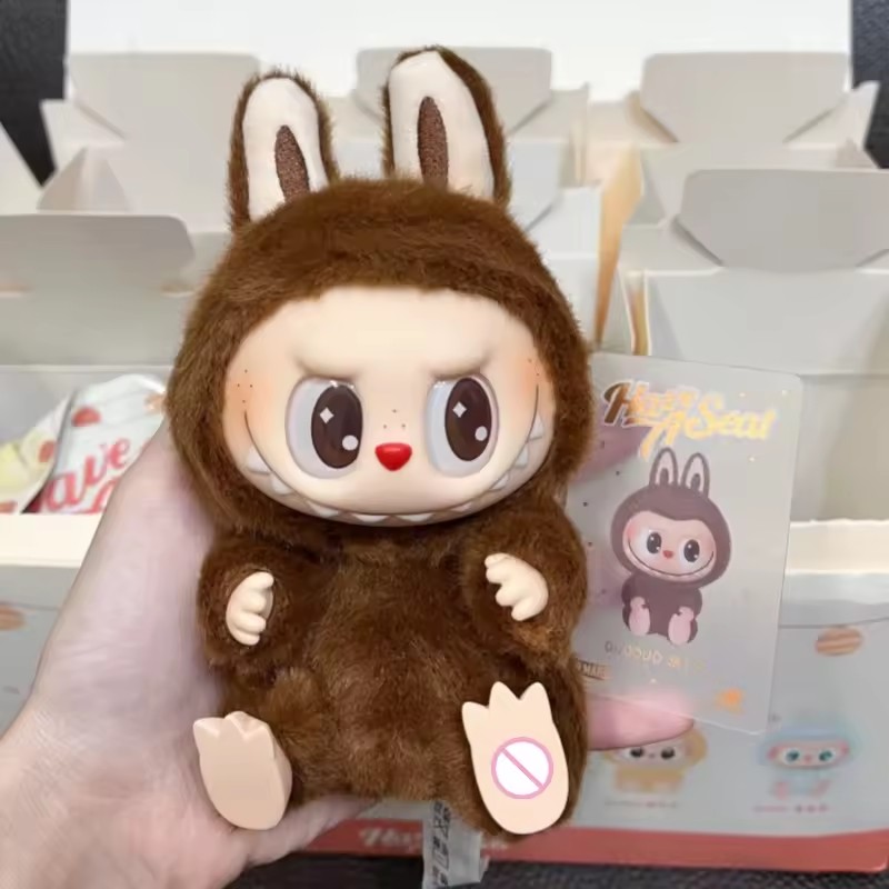 Cut Labubu Sitting Party 2nd Blind Box Cartoon Cute Anime Action Model Desktop Decoration Christmas Gifts
