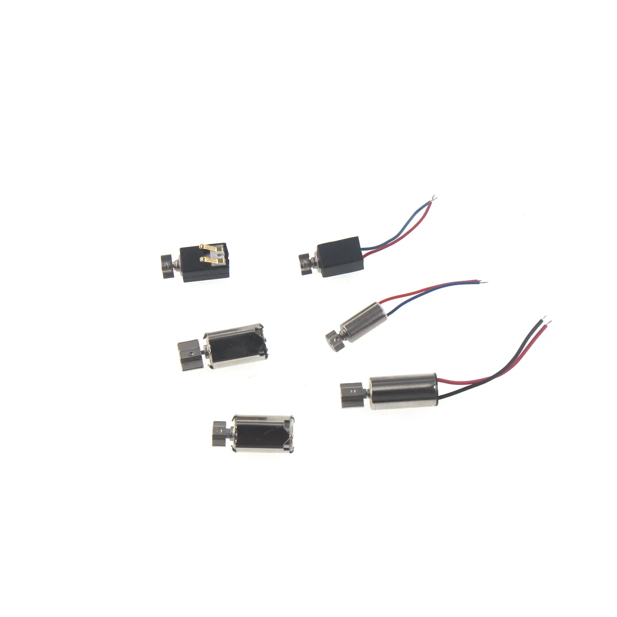 5pcs Micro DC Vibration Motor 0827 0834 4*8MM6*10MM Flat Vibrating Moteur Button Motors For Phone Coin Wire optical machine
