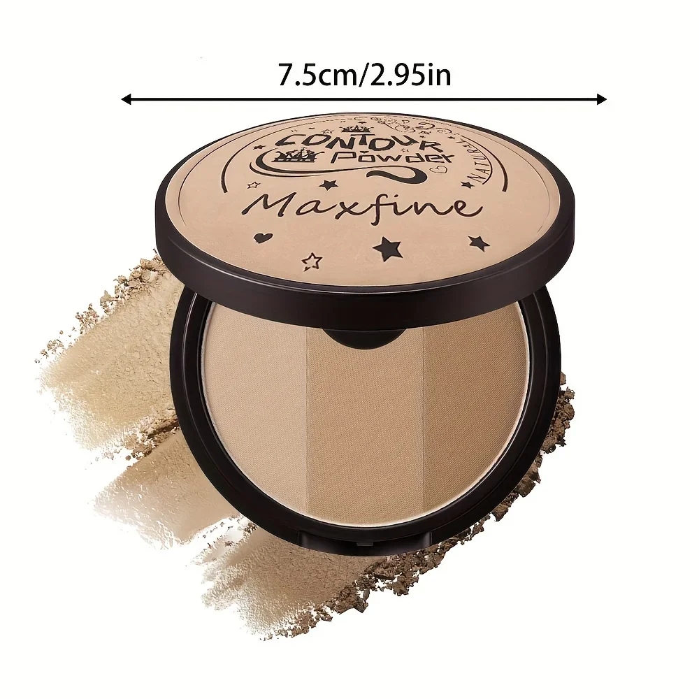 3-kleuren grijs trimpalet Blush-palet Prachtige matte neusschaduw Oogschaduw Verhelderend contourtrimpalet
