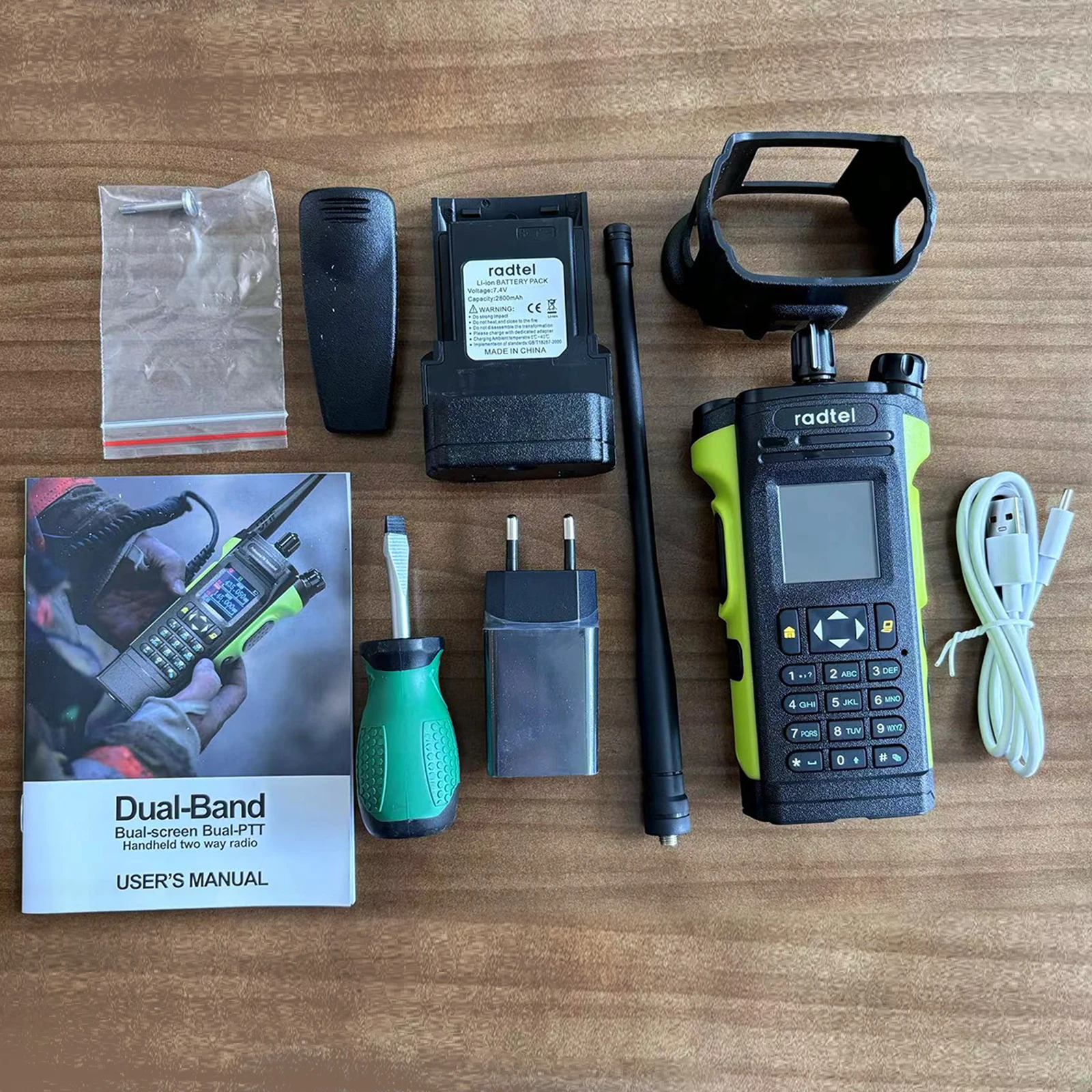 Radtel R8000 (APX-8000) 136–174/400–520 MHz Amateurfunk Dual-Display Air Band Walkie Talkie Tragbares Funkgerät mit großer Reichweite