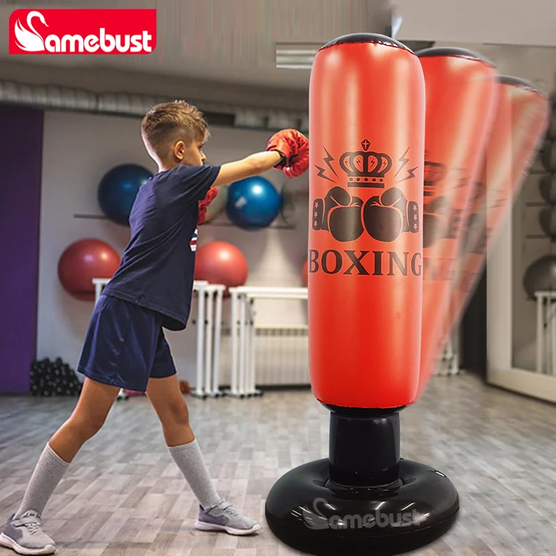 Camebust Punching Bag กระเป๋าชกมวยแบบเป่าลม, Bounce Back Bag Punching สําหรับกีฬา, อุปกรณ์ชกมวยแบบเป่าลมเพื่อการผ่อนคลายทุกวันหรือ