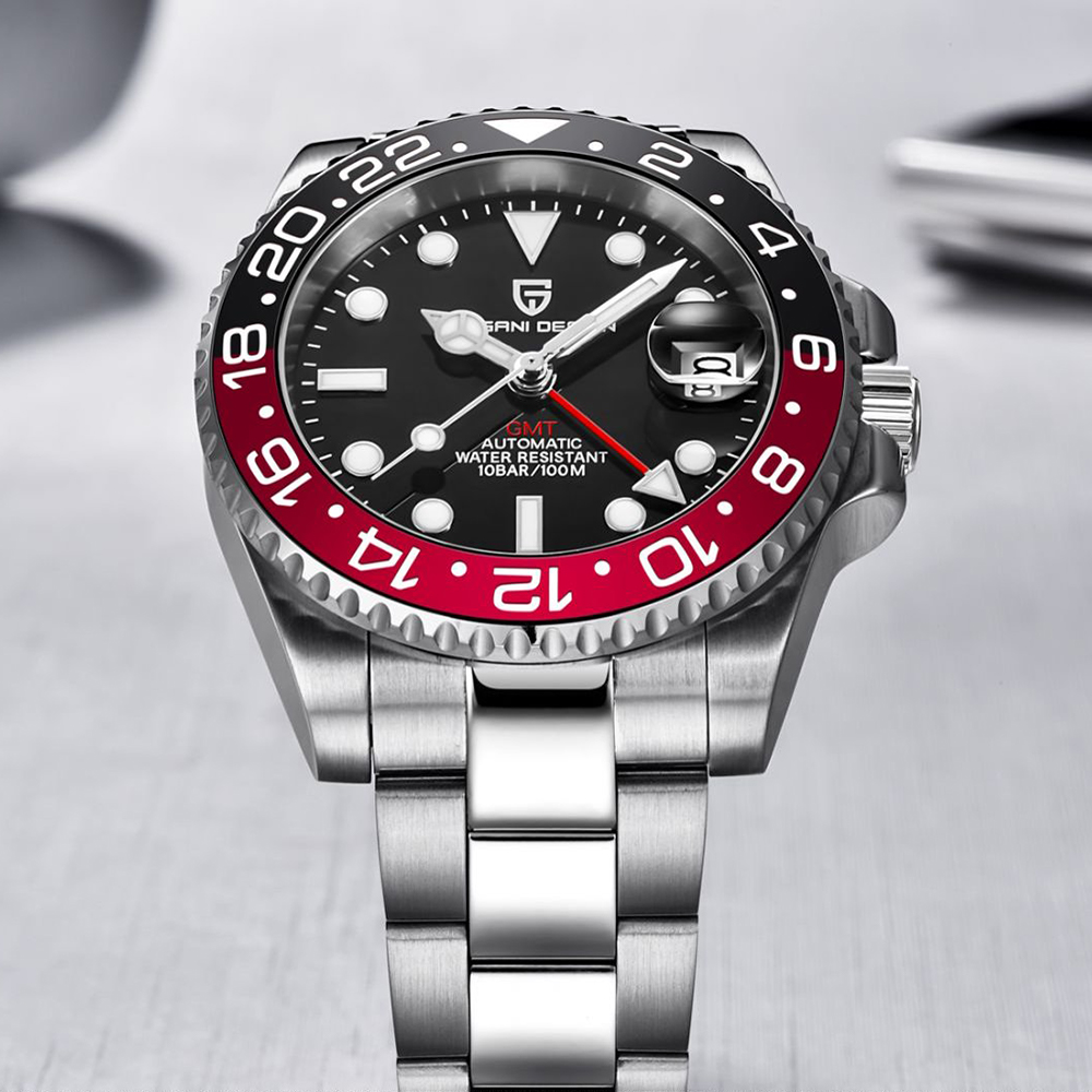 パガーニデザイン ビジネス機械式自動巻き腕時計 メンズ ステンレススチール 防水 回転セラミックベゼル PD-1662 メンズ腕時計