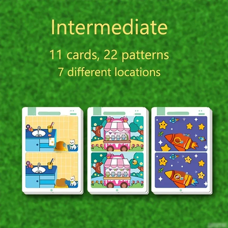 Un gioco educativo per trovare guasti: carta da pulire riutilizzabile per l'addestramento alla concentrazione e dell'attenzione