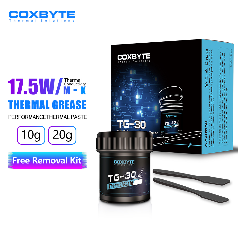 TG-30 procesador de grasa térmica de 20g compuesto térmico pasta térmica CPU GPU enfriador ventilador de refrigeración fluido disipador de calor conductor yeso