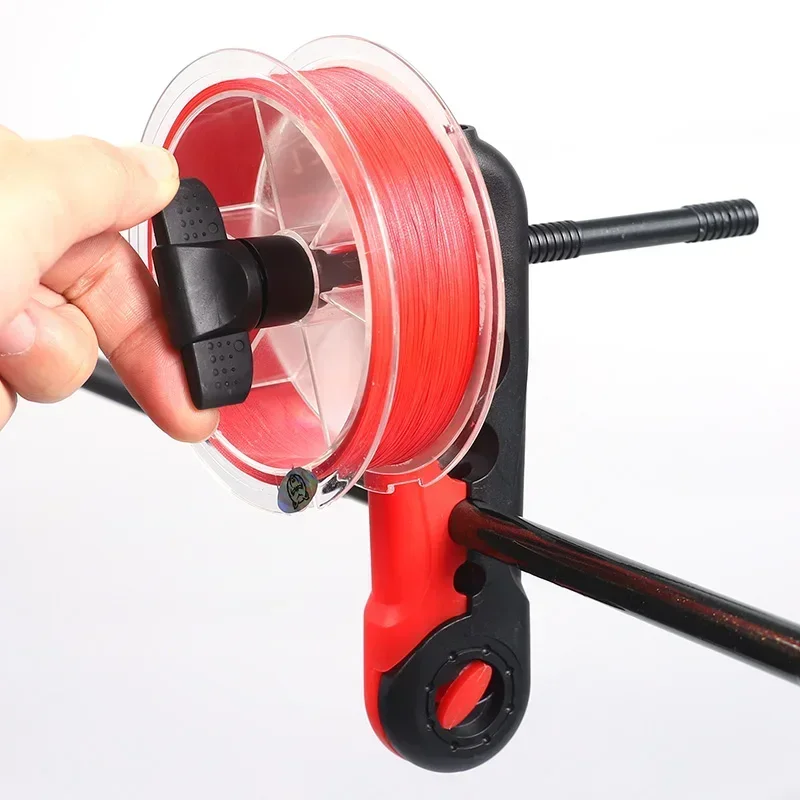 Bobinadora de línea de pesca, carrete portátil, máquina de carrete de línea, carrete giratorio, carrete de Baitcasting, equipo de pesca de carpa