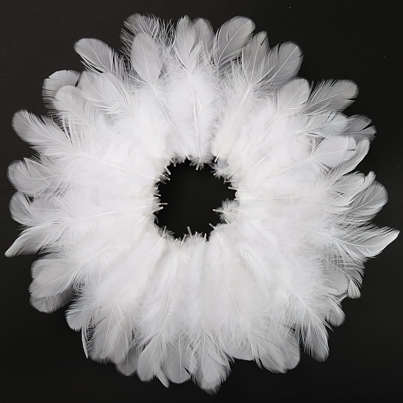 100 шт., белые натуральные перья 4-8 см для рукоделия из перьев, свадебной вечеринки, украшения для дома, аксессуары
