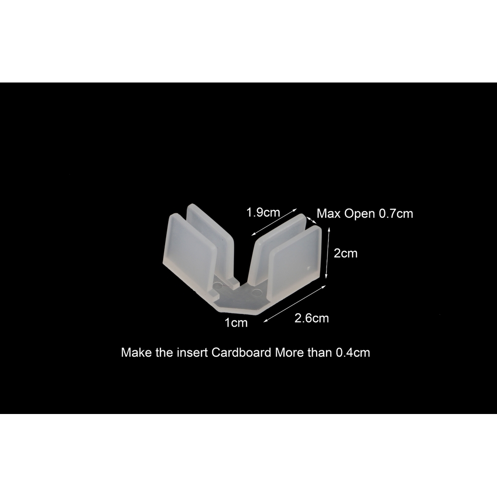 Pinza de cartón de papel de 4 vías, Clips de hebilla de conexión, abrazadera de conector de caja de almacenamiento de estante de supermercado