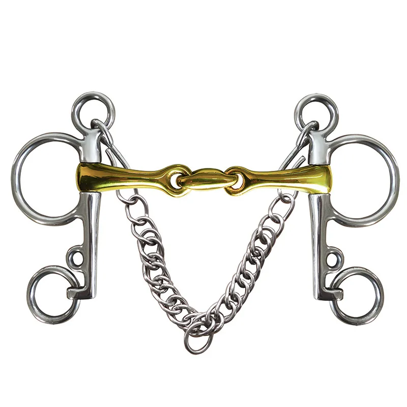 2025 cavalo bit corrente de aço inoxidável cavalo lanche bit equestre arnês equipamentos suprimentos