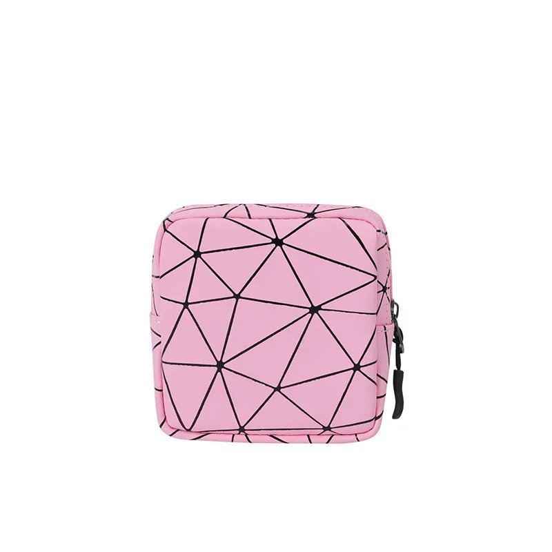 Borsa organizzativa impermeabile in pelle PU, borsa per gioielli, borsa mensile portatile, borsa per assorbenti igienici da esterno per donna