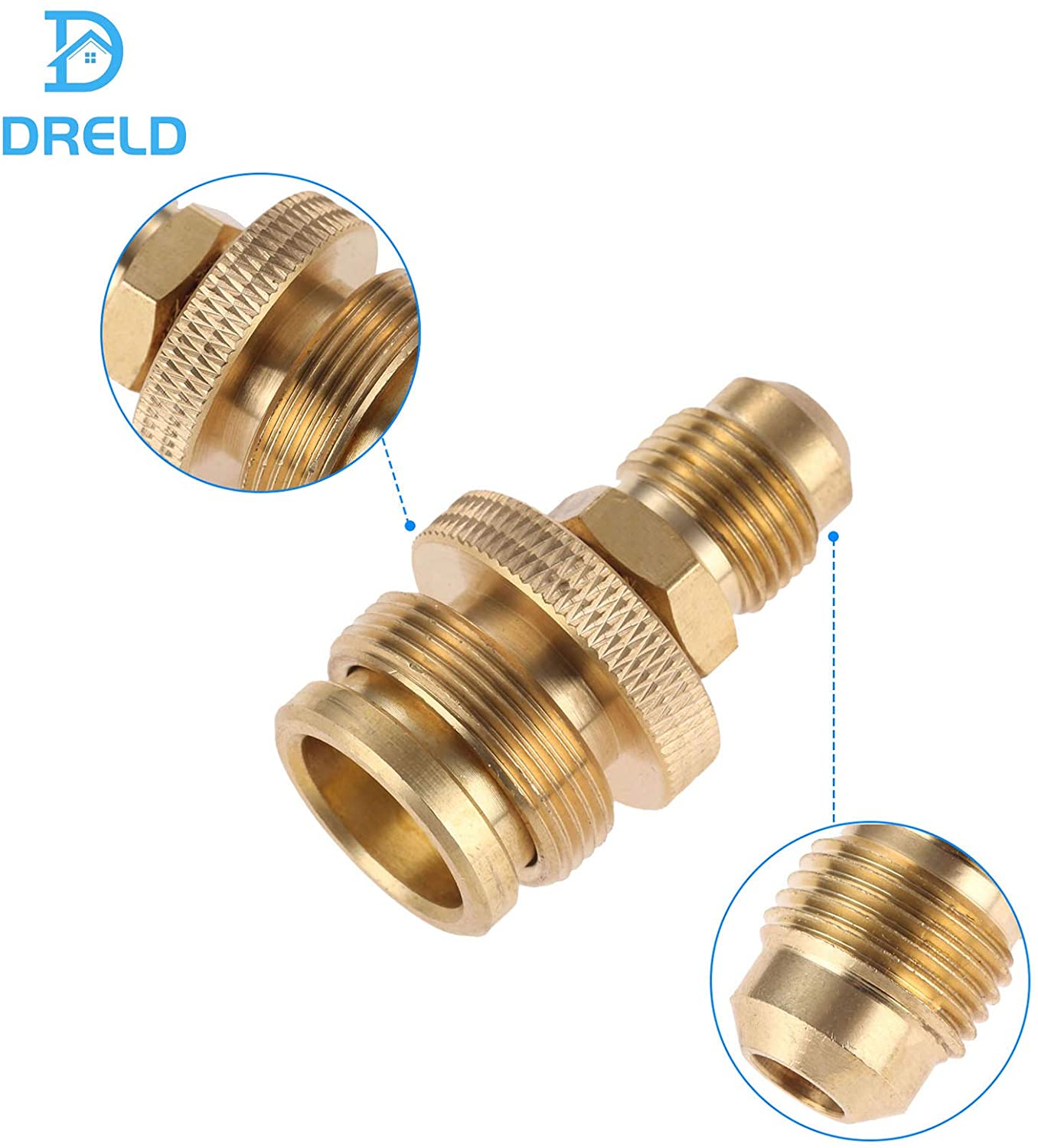 1ポンドのプロパンタンク焼き器アダプターから3/8インチのオスフレアキャンプグリルストーブパーツ、ヒーター、バーナー、調理器、ファイヤーピット用