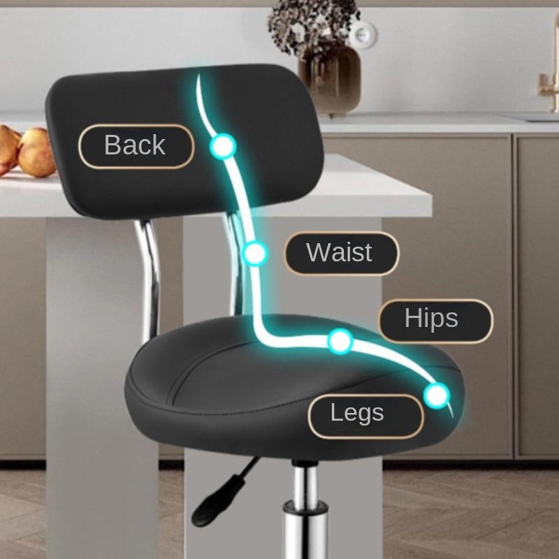OMGD-sillín giratorio, taburete de Bar elevador, silla con respaldo de Bar Simple, laboratorio de belleza, peluquero, taburetes altos para montar, taburete para el hogar