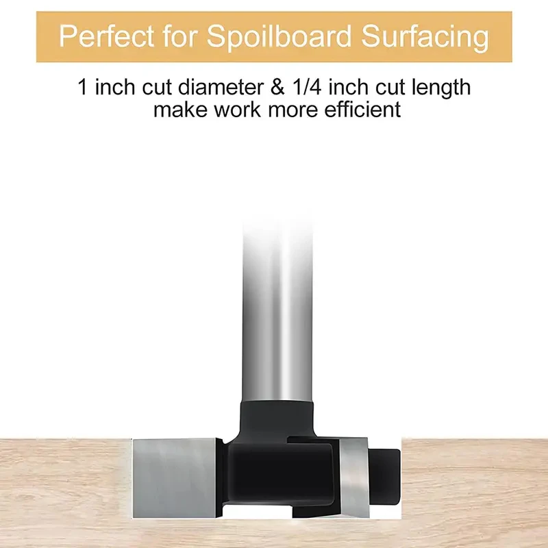 Fresa per la lavorazione del legno con gambo da 1/4 Fresa per scanalatura a forma di T Coltello per pulizia inferiore Coltello per scanalature utilizzato per tirare e scanalare