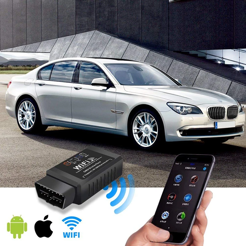 OBD2 WIFI ELM327 V1.5 Scanner Auto Code Reader Diagnostic Tool voor iPhone IOS/Android Automotive Foutdetector