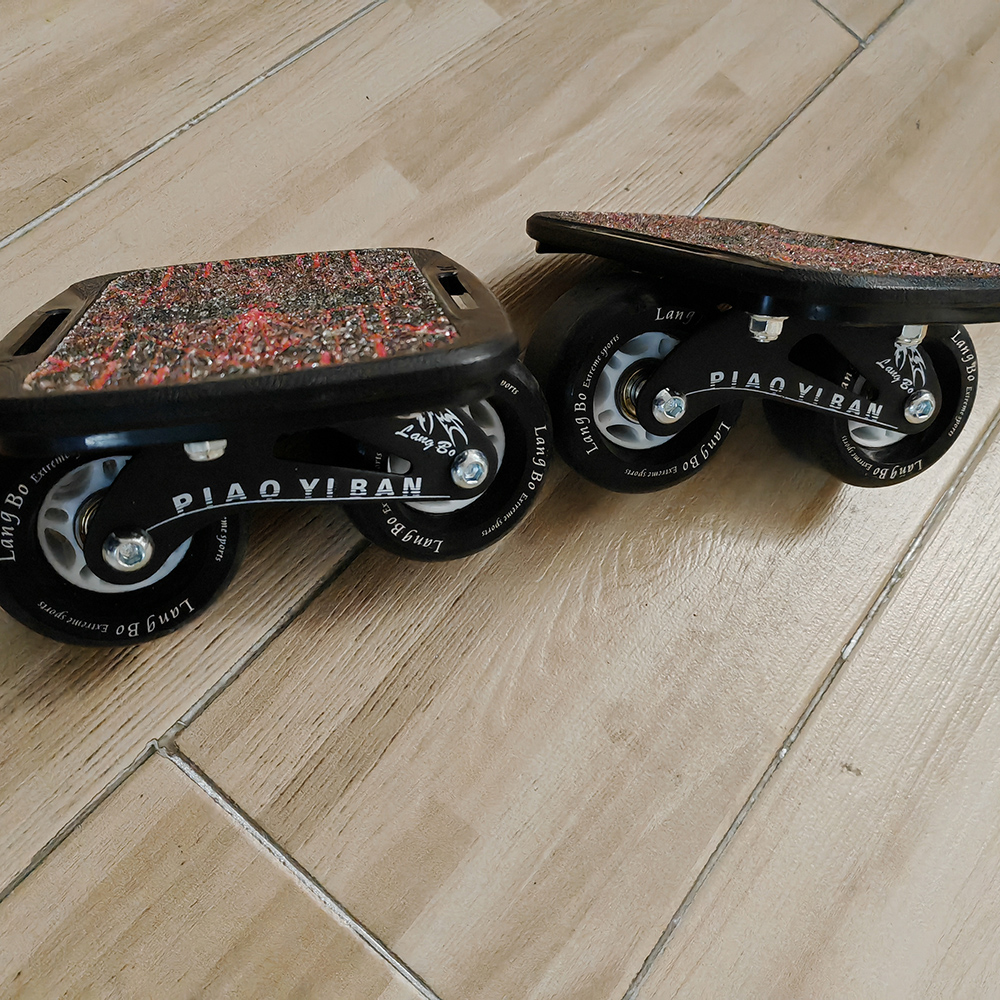Alumínio liga Mini Drift placa curta, rolo skate, 1 par