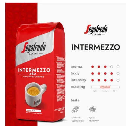 Kawa ziarnista Segafredo Intermezzo 4x1kg