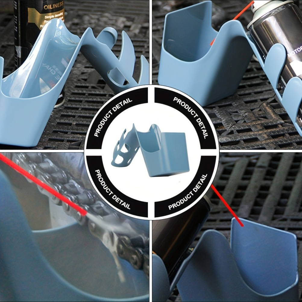 รถจักรยานยนต์จักรยานโซ่น้ํามันเก็บกล่องเครื่องมือทําความสะอาดโซ่น้ํามัน Splash-Proof เครื่องมือตัวแทนใช้กันอย่างแพร่หลายน้ํามันโซ่ Anti-สเปรย์เครื่องมือ