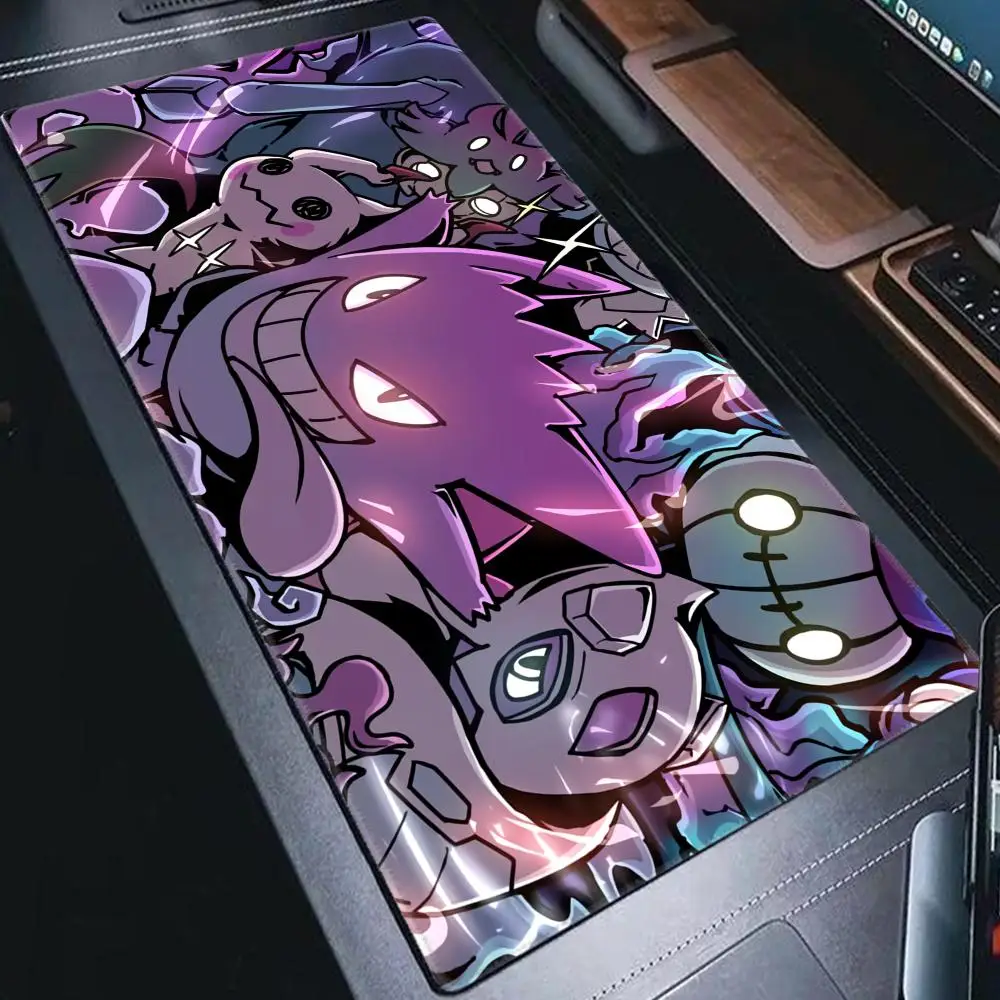 Большой коврик для мыши P-Pokemon-Gengar Grande, игровой коврик для мыши, утолщенный Настольный Коврик для компьютерной клавиатуры