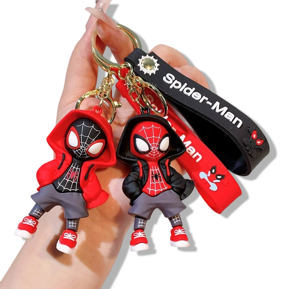 1 pz o 4 pz Disney Marvel Spider-Man Portachiavi Cartoon Comics Avengers Serie Portachiavi Ciondolo Ornamenti Gioielli Regali per Gli Amici