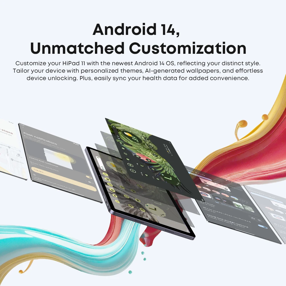 Versión Global 2024 CHUWI HiPad 11 tableta Android 14 10,95 "FHD 6GB RAM 128GB ROM tabletas 7000MAH batería 2,4G/5G WiFi tablette